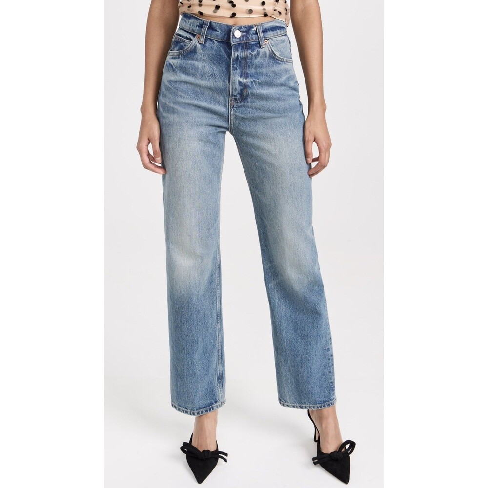 Reformation Women’s Abby High Rise Straight Jeans Denim "Galway" Size 25 NWOT
